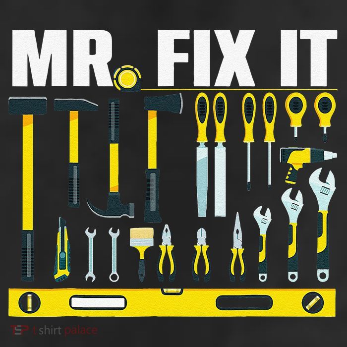 Funny Mr. Fix It Art For DIY Handyman  Repairman Lovers  Cool Comfort Performance Bucket Hat