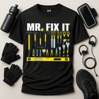 Funny Mr. Fix It Art For DIY Handyman  Repairman Lovers  Cooling Performance Crew T-Shirt