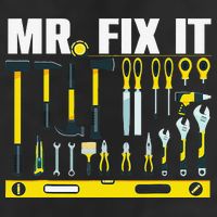 Funny Mr. Fix It Art For DIY Handyman  Repairman Lovers  Adult Drive Performance Visor