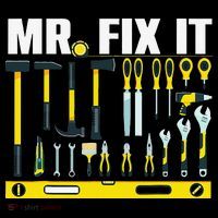Funny Mr. Fix It Art For DIY Handyman  Repairman Lovers  Womens T-Shirt