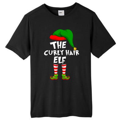 Funny Matching Family Christmas The Curly Hair Elf Cool Gift Tall Fusion ChromaSoft Performance T-Shirt