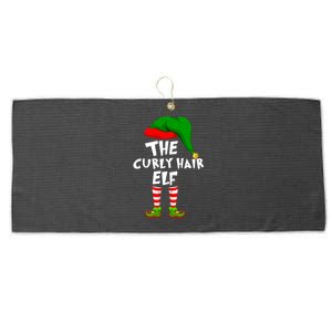 Funny Matching Family Christmas The Curly Hair Elf Cool Gift Large Microfiber Waffle Golf Towel