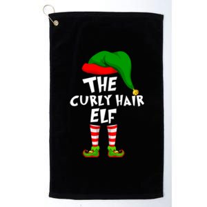 Funny Matching Family Christmas The Curly Hair Elf Cool Gift Platinum Collection Golf Towel