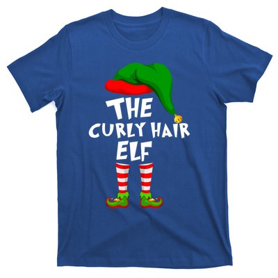 Funny Matching Family Christmas The Curly Hair Elf Cool Gift T-Shirt