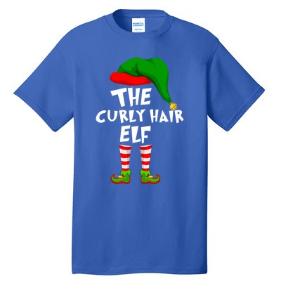 Funny Matching Family Christmas The Curly Hair Elf Cool Gift Tall T-Shirt