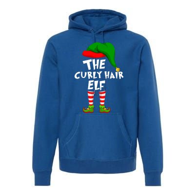 Funny Matching Family Christmas The Curly Hair Elf Cool Gift Premium Hoodie