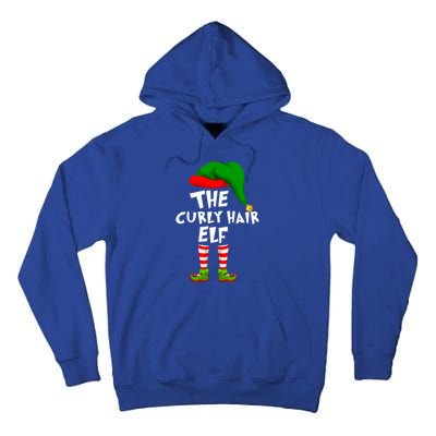 Funny Matching Family Christmas The Curly Hair Elf Cool Gift Tall Hoodie