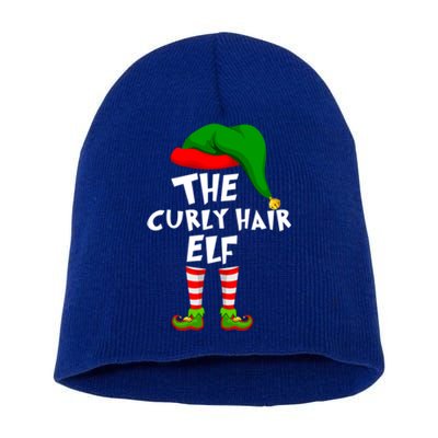 Funny Matching Family Christmas The Curly Hair Elf Cool Gift Short Acrylic Beanie