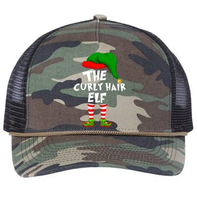 Funny Matching Family Christmas The Curly Hair Elf Cool Gift Retro Rope Trucker Hat Cap