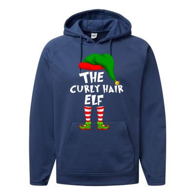 Funny Matching Family Christmas The Curly Hair Elf Cool Gift Performance Fleece Hoodie