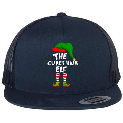 Funny Matching Family Christmas The Curly Hair Elf Cool Gift Flat Bill Trucker Hat