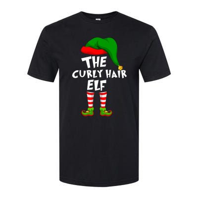 Funny Matching Family Christmas The Curly Hair Elf Cool Gift Softstyle CVC T-Shirt