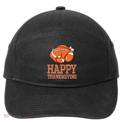 Feast Mode Football Turkey Funny Thanksgiving Gifts 7-Panel Snapback Hat