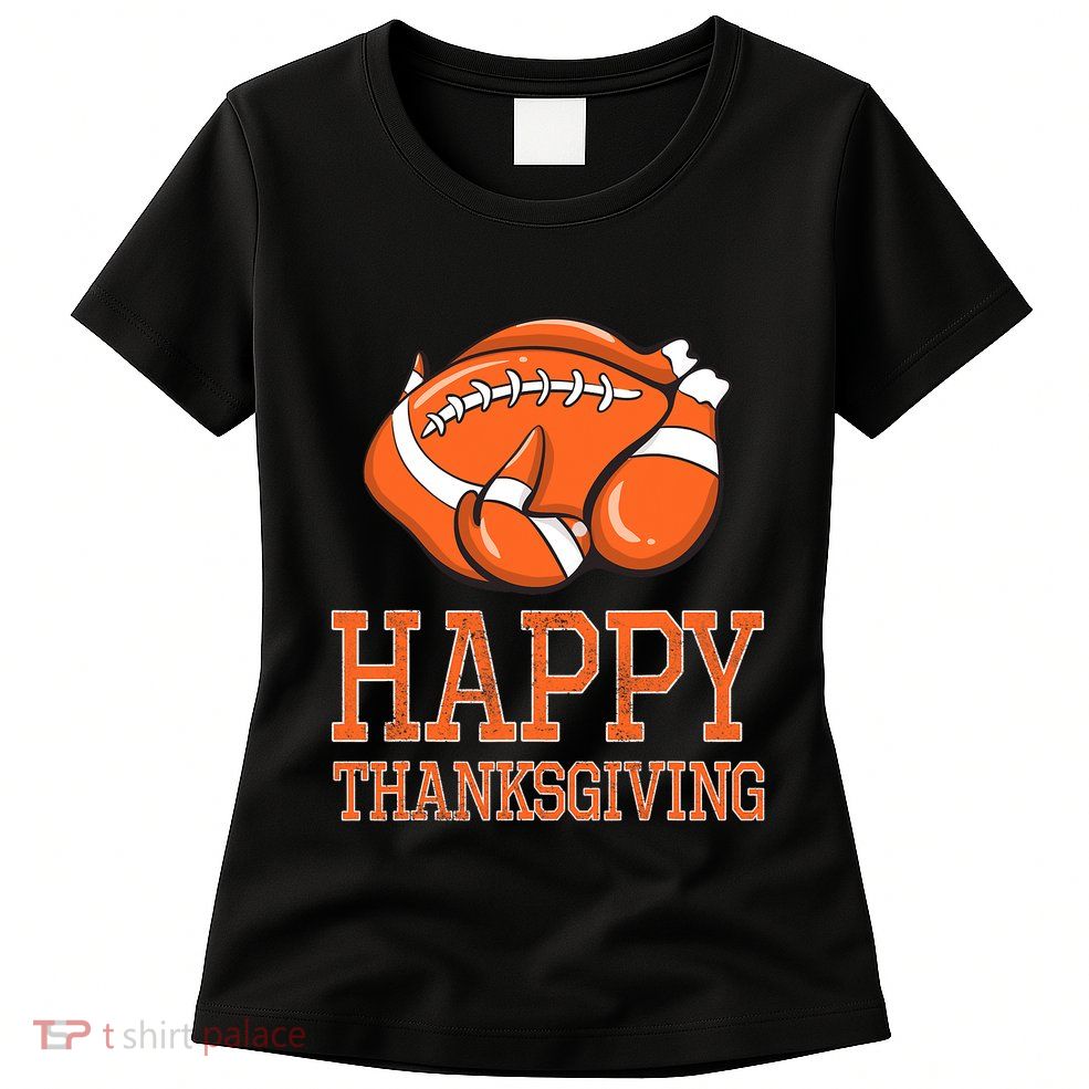 Feast Mode Football Turkey Funny Thanksgiving Gifts Womens T-Shirt