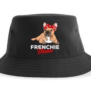 Frenchie Mama Funny French Bulldog Dog Mom Cute Sustainable Bucket Hat