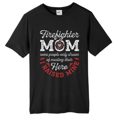 Firefighter Mom Firewoman Proud Moms Mother's Day Vintage Tall Fusion ChromaSoft Performance T-Shirt