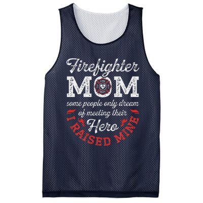 Firefighter Mom Firewoman Proud Moms Mother's Day Vintage Mesh Reversible Basketball Jersey Tank