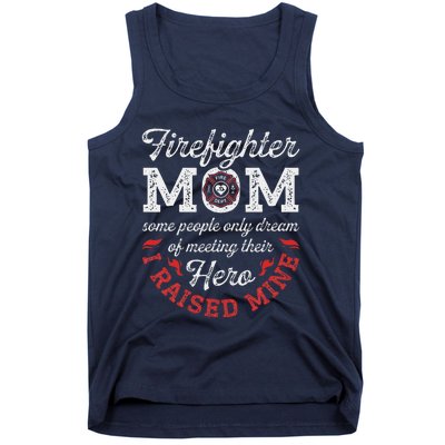 Firefighter Mom Firewoman Proud Moms Mother's Day Vintage Tank Top