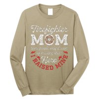 Firefighter Mom Firewoman Proud Moms Mother's Day Vintage Long Sleeve Shirt