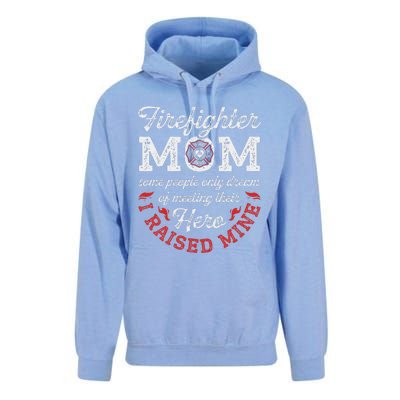 Firefighter Mom Firewoman Proud Moms Mother's Day Vintage Unisex Surf Hoodie