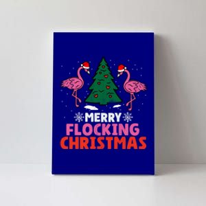 Flamingo Merry Flocking Christmas Funny Xmas Cool Gift Canvas