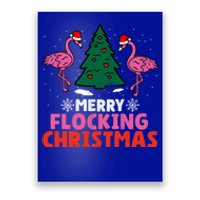 Flamingo Merry Flocking Christmas Funny Xmas Cool Gift Poster