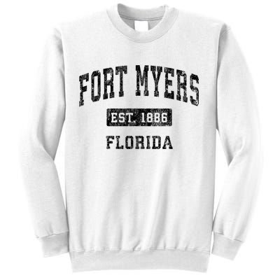 Fort Myers Florida Fl Vintage Established Sports Design Sweatshirt