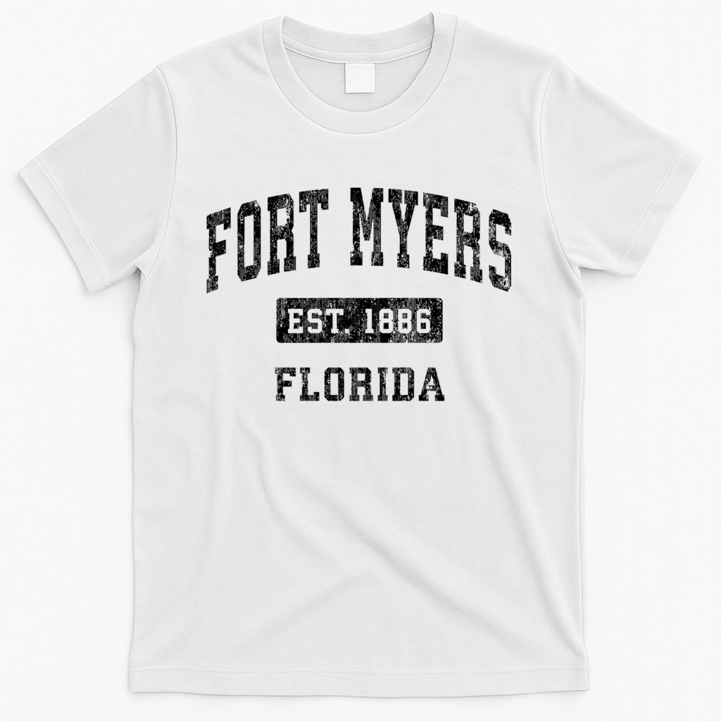 Fort Myers Florida Fl Vintage Established Sports Design T-Shirt