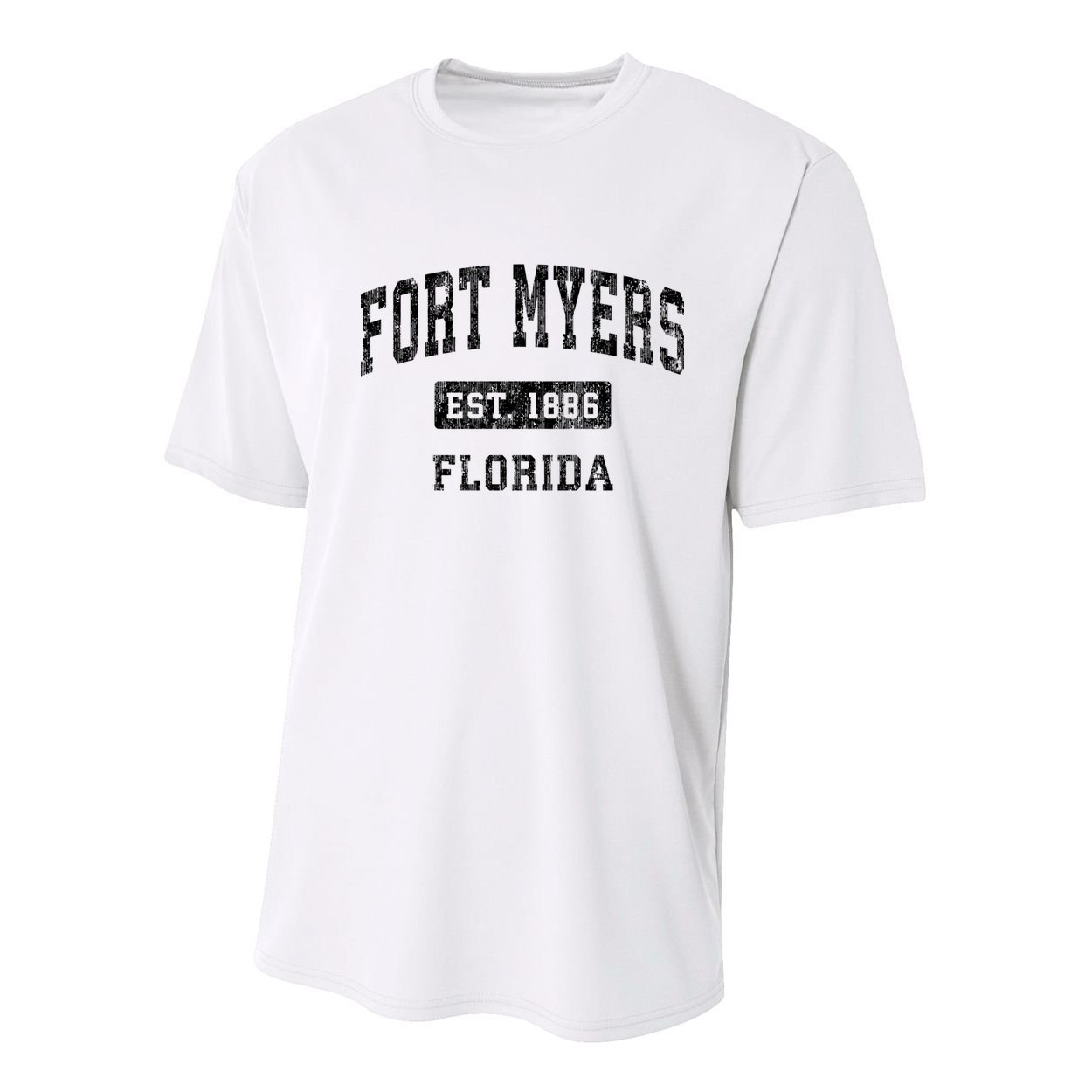 Fort Myers Florida Fl Vintage Established Sports Design Youth Performance Sprint T-Shirt