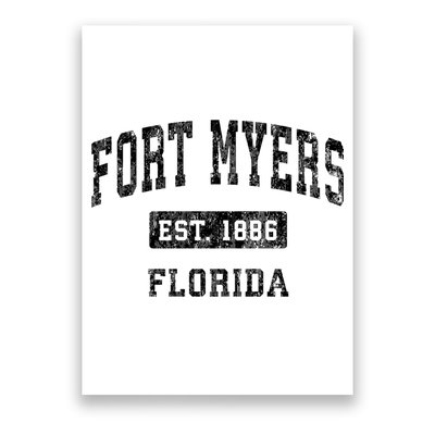 Fort Myers Florida Fl Vintage Established Sports Design Poster