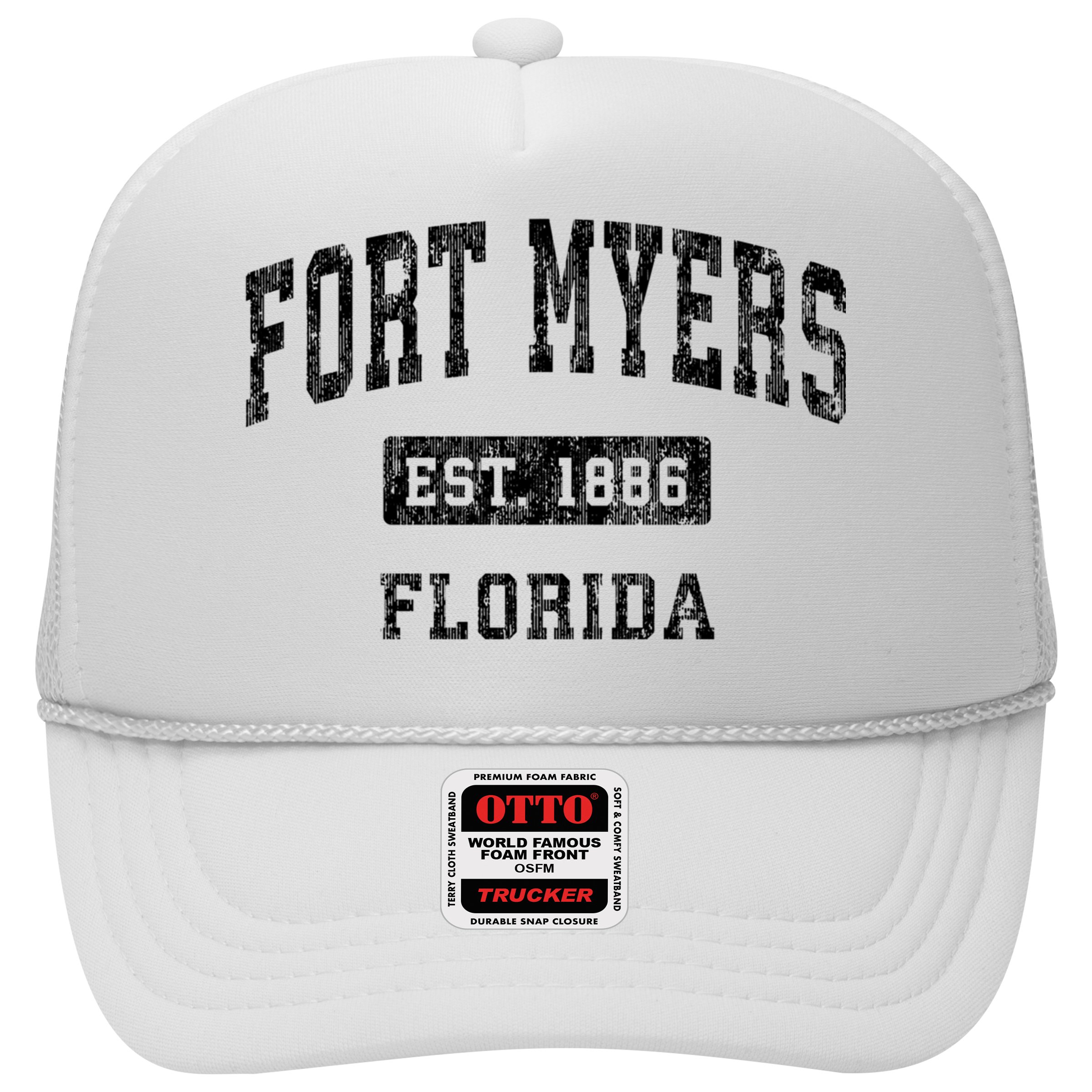 Fort Myers Florida Fl Vintage Established Sports Design Hat
