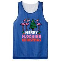 Flamingo Merry Flocking Christmas Funny Xmas Gift Mesh Reversible Basketball Jersey Tank