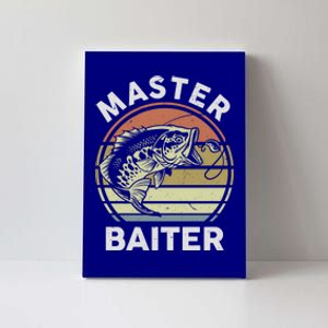 Fishinggift Masterbaiter Funny Fish Dad Grandpa Father Gift Canvas