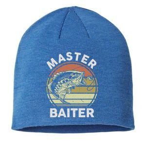 Fishinggift Masterbaiter Funny Fish Dad Grandpa Father Gift Sustainable Beanie