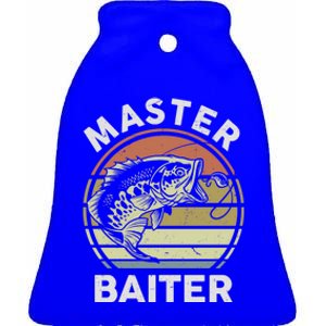 Fishinggift Masterbaiter Funny Fish Dad Grandpa Father Gift Ceramic Bell Ornament