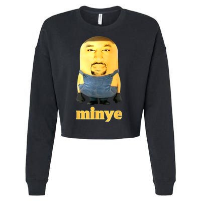 Funny Minye Cropped Pullover Crew