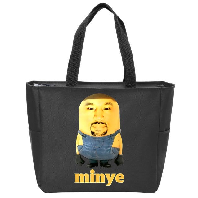 Funny Minye Zip Tote Bag
