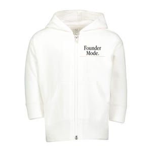 Founder Mode Toddler Zip Fleece Hoodie