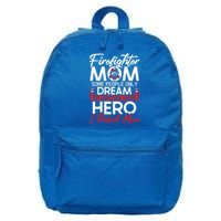 Firefighter Mom Firefighting Fire Fire Fire Rescue Cute Gift 16 in Basic Backpack