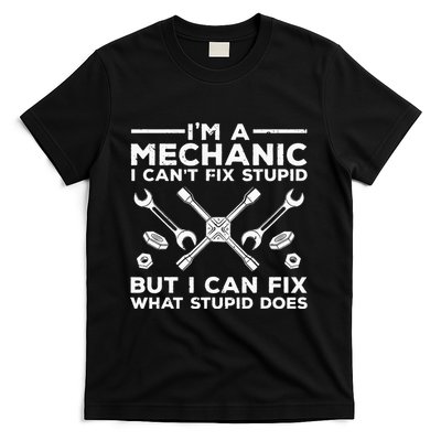 Funny Mechanic For Dad Car Auto Diesel Automobile Garage T-Shirt