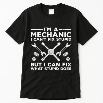 Funny Mechanic For Dad Car Auto Diesel Automobile Garage Tall T-Shirt