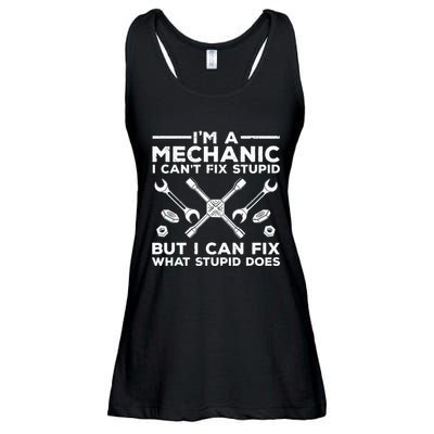 Funny Mechanic For Dad Car Auto Diesel Automobile Garage Ladies Essential Flowy Tank