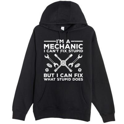 Funny Mechanic For Dad Car Auto Diesel Automobile Garage Premium Pullover Hoodie