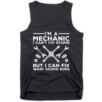 Funny Mechanic For Dad Car Auto Diesel Automobile Garage Tank Top