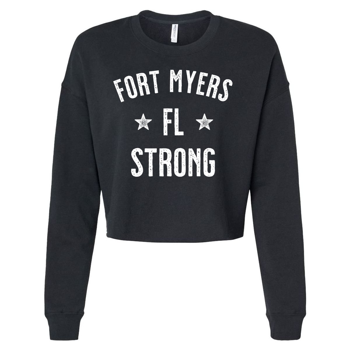 Fort Myers Florida Strong Cropped Pullover Crew