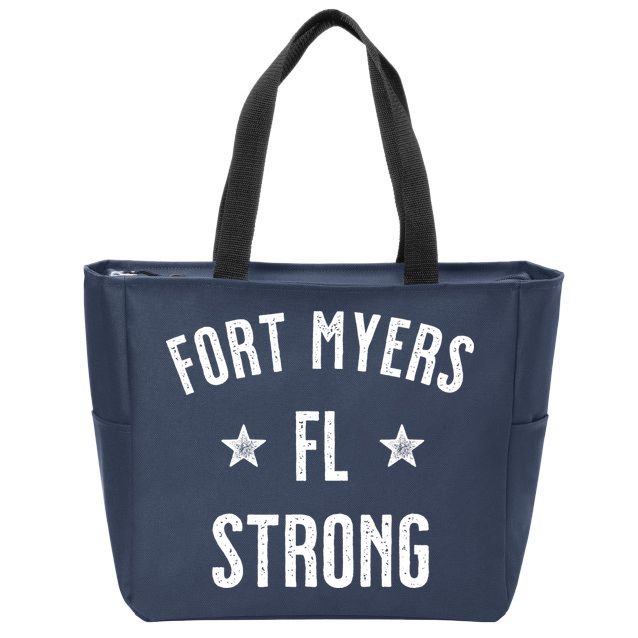 Fort Myers Florida Strong Zip Tote Bag
