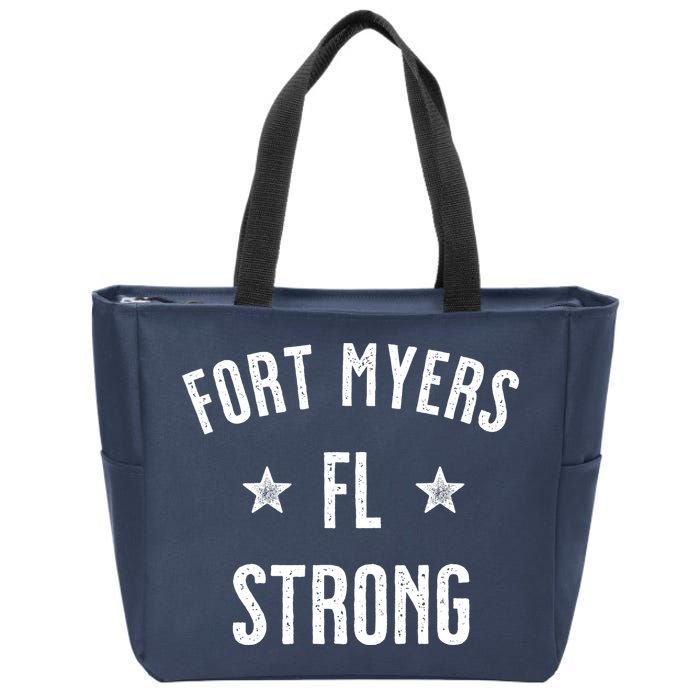 Fort Myers Florida Strong Zip Tote Bag
