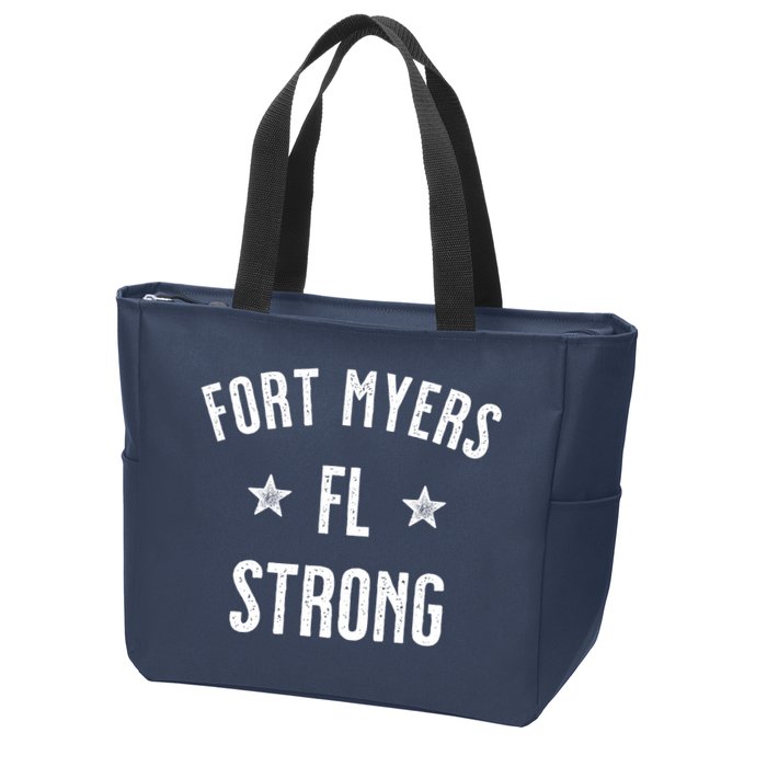 Fort Myers Florida Strong Zip Tote Bag