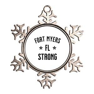 Fort Myers Florida Strong Metallic Star Ornament