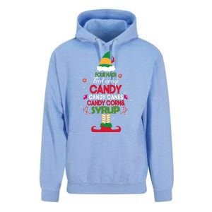 Four Main Food Groups Candy Canes Candy Corns Syrup Elf Unisex Surf Hoodie